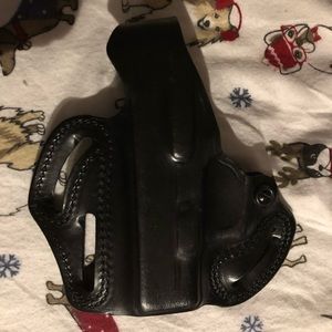 Santi Glock 19 leather pancake holster LEFT HANDED